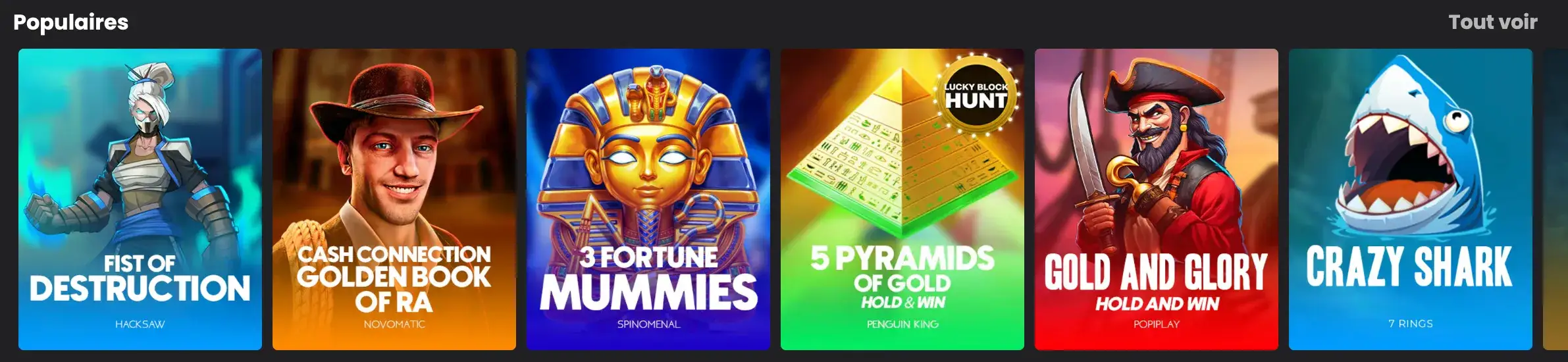 Machines à sous en ligne et jackpots sur Lucky Block