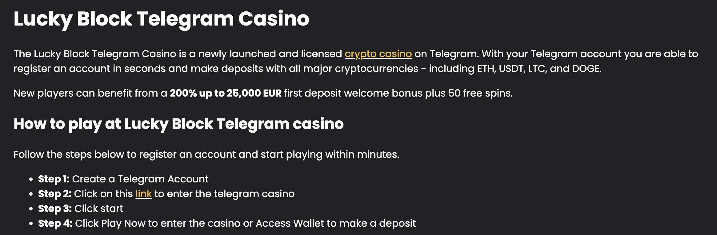 Application mobile Lucky Block Casino sur smartphone